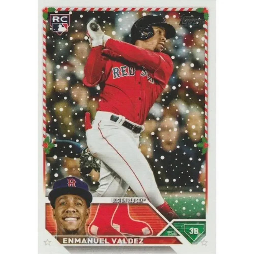 2023 Topps Holiday Enmanuel Valdez RC H171 Boston Red Sox